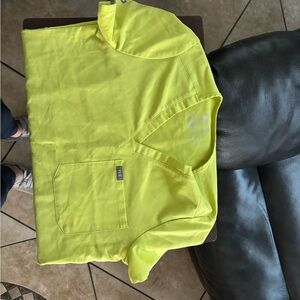 Figs Bright Yellow Short Sleeve Tee